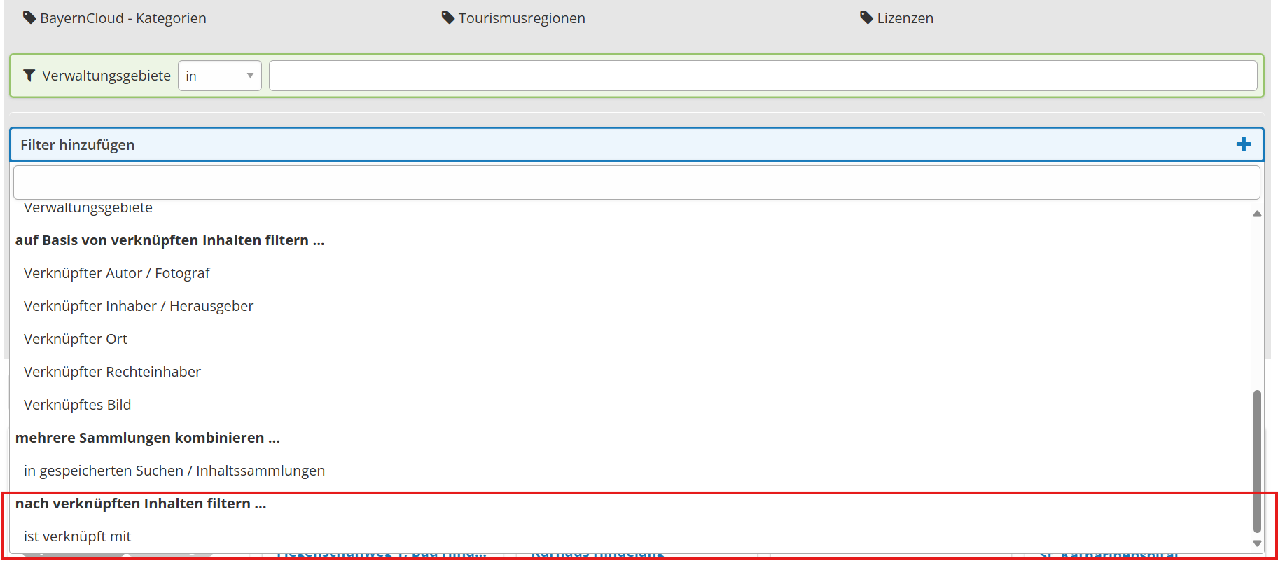 Mehrere Sammlungen kombinieren