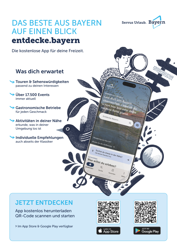 Vorschau: entdecke.bayern App-Poster DIN A3